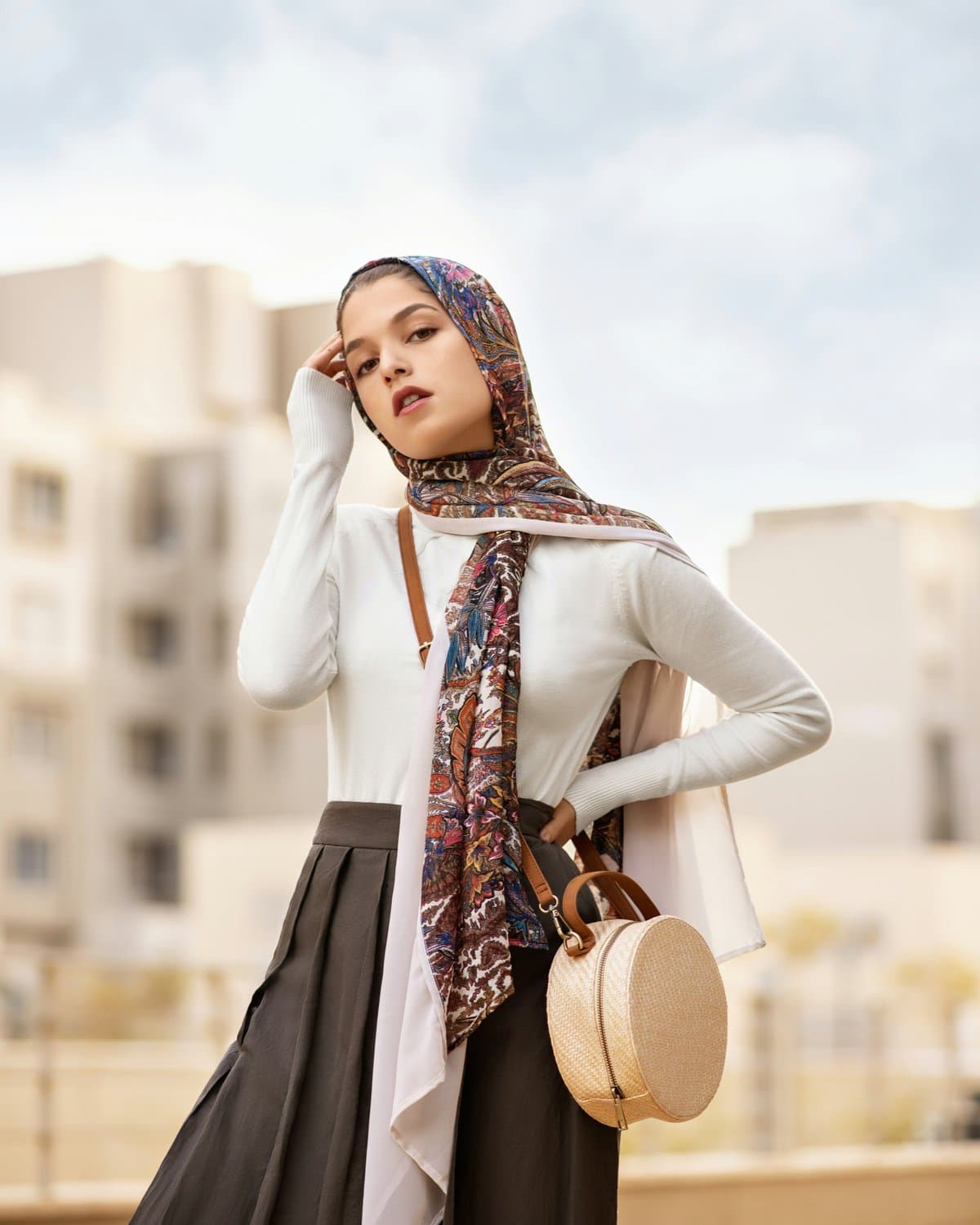 Patterned and textured wrap detail