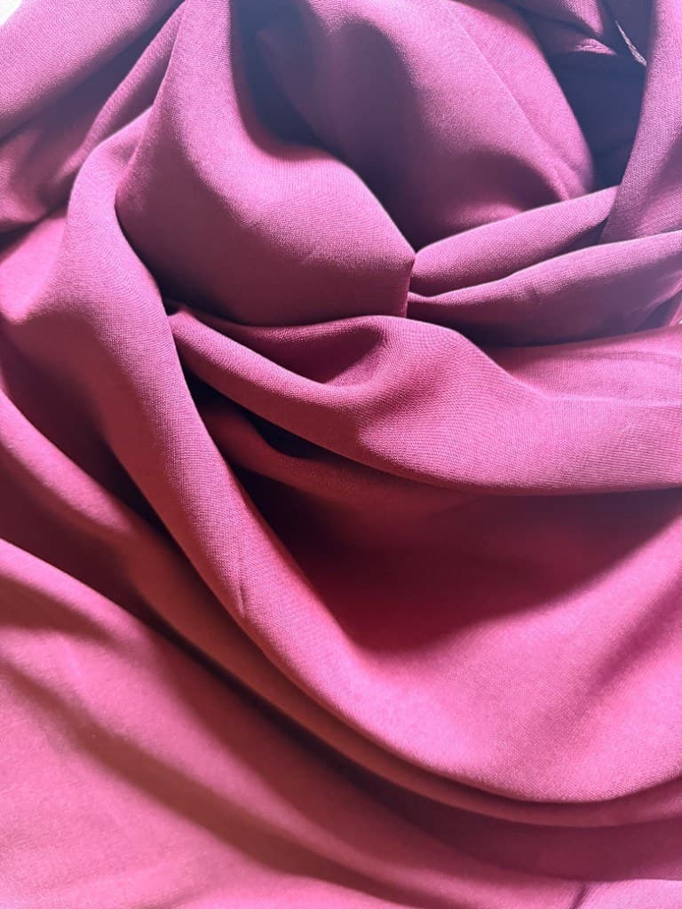 Burgundy Maroon scarf — spiral fabric study