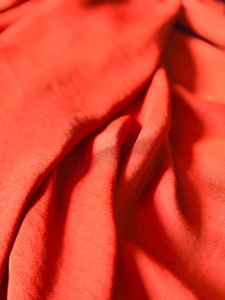 Burnt Orange scarf — close texture detail