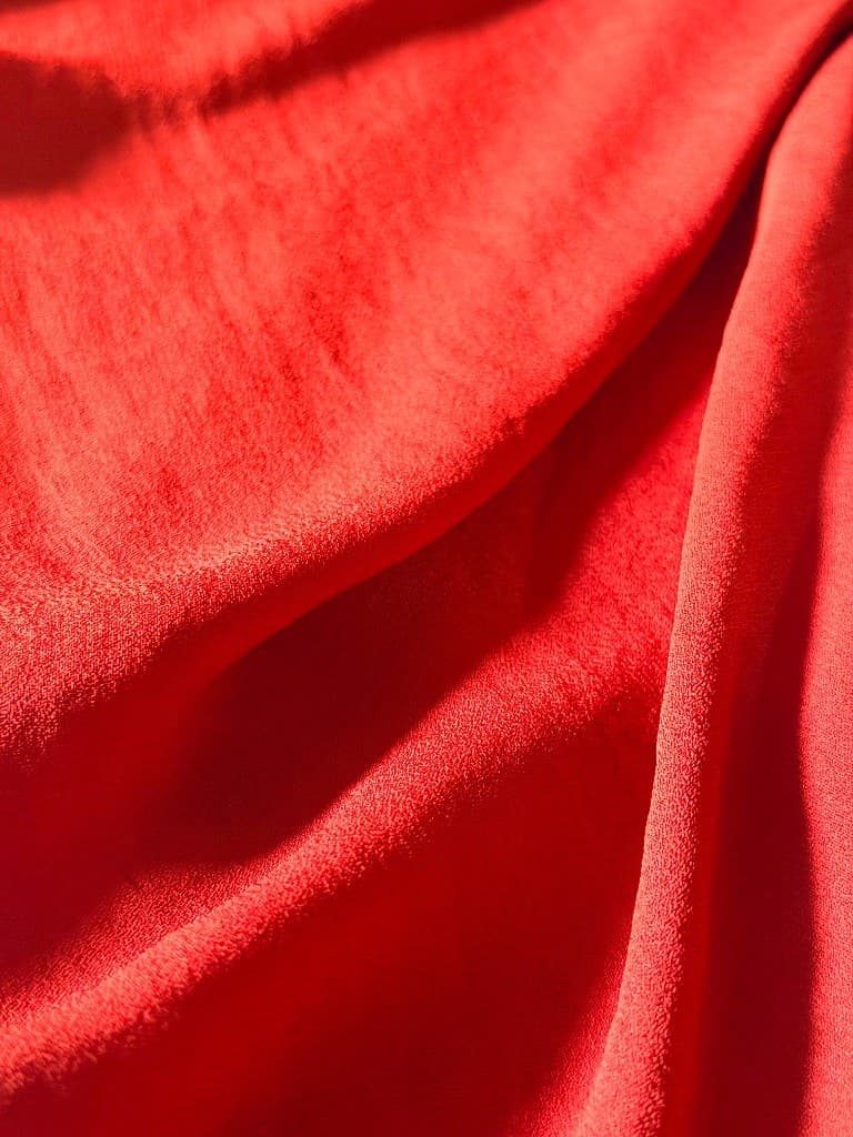 Burnt Orange scarf — autumn tone fabric study