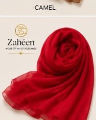Crimson everyday heavy chiffon hijab scarf