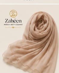 Sand Beige everyday heavy chiffon hijab scarf